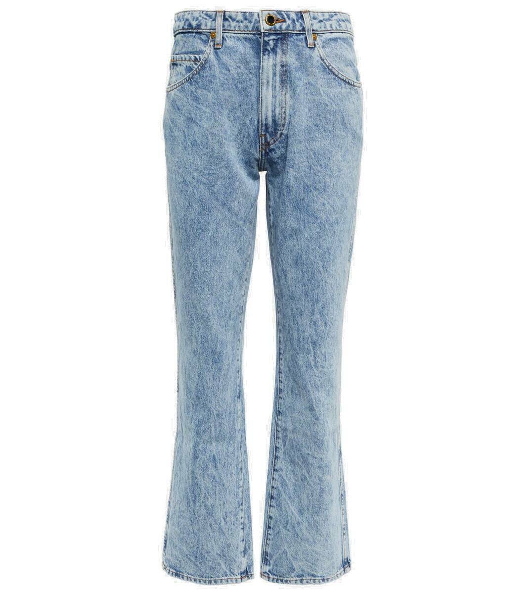 Khaite Vivian high-rise cropped jeans Khaite