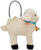 Moschino Off-White Baby Sheep Top Handle Bag