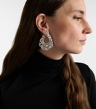 Ananya Scatter Lotus 18kt white gold earrings with diamonds