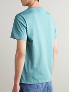 LOEWE - Slim-Fit Logo-Embroidered Cotton-Jersey T-Shirt - Blue