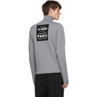 Jil Sander Grey Flyer Patch Turtleneck Sweater