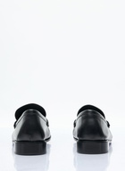Max Mara Logo Plaque Leather Loafers