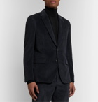 Paul Smith - Midnight-Blue Soho Slim-Fit Cotton and Cashmere-Blend Corduroy Suit Jacket - Blue