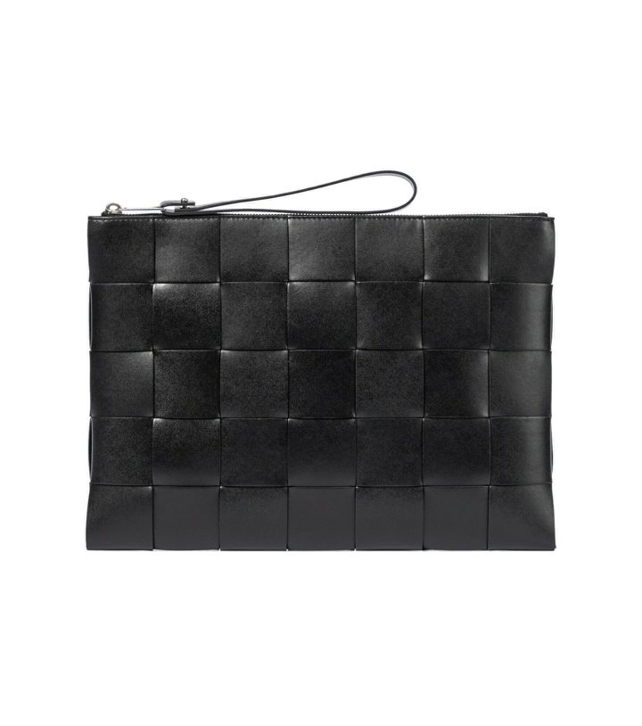 Photo: Bottega Veneta - Intreccio leather pouch