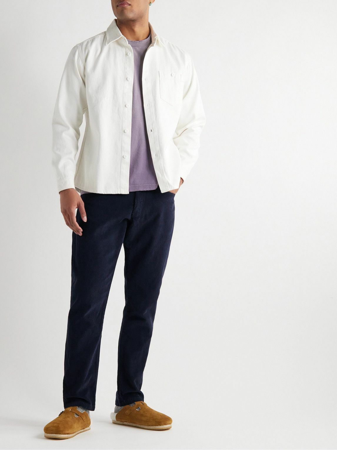 Jungmaven - Wellfleet Slim-Fit Hemp and Cotton-Blend Corduroy Trousers - Blue