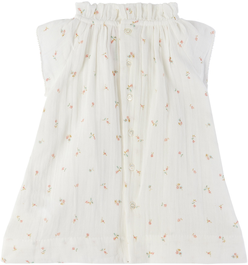 Bonpoint Baby White Nuage Dress Bonpoint