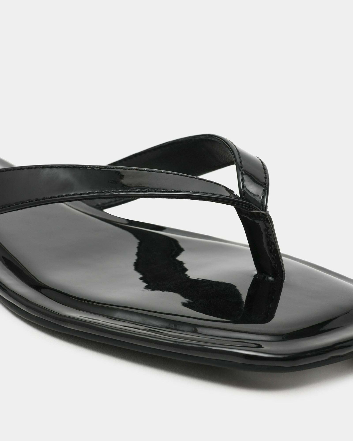 Steve Madden Trella Sandals in Black Patent