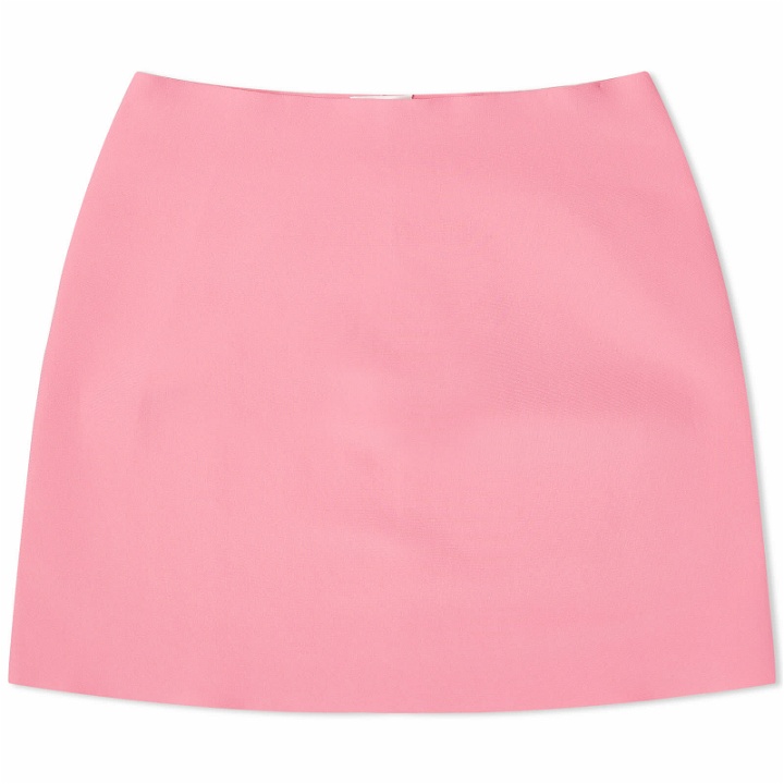 Photo: Jil Sander Women's Compact Knit Mini Skirt in Electric Pink