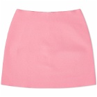 Jil Sander Women's Compact Knit Mini Skirt in Electric Pink