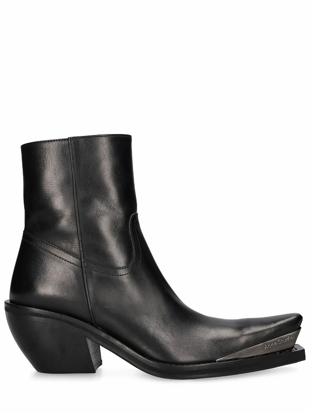 Photo: ACNE STUDIOS - 70mm Leather Ankle Boots