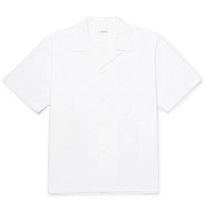 Photo: nanamica - Wind Camp-Collar Cotton-Blend Shirt - White