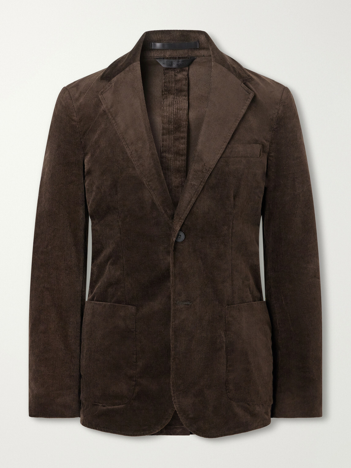 Sunspel - Cotton-Blend Corduroy Blazer - Brown