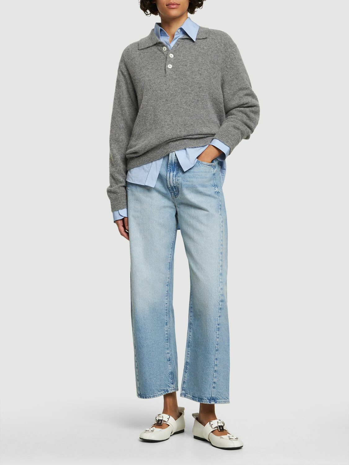 MOTHER - The Half Pipe Ankle Cotton Denim Jeans Mother