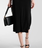 Givenchy Lace-trimmed crêpe midi dress