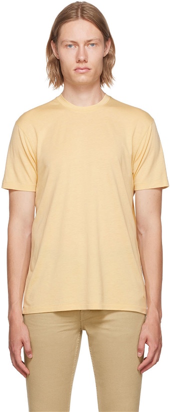 Photo: TOM FORD Yellow Lyocell T-Shirt
