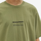 Maharishi Men's MILTYPE Embroidery Logo T-Shirt in Olive