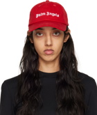 Palm Angels Red Classic Logo Cap