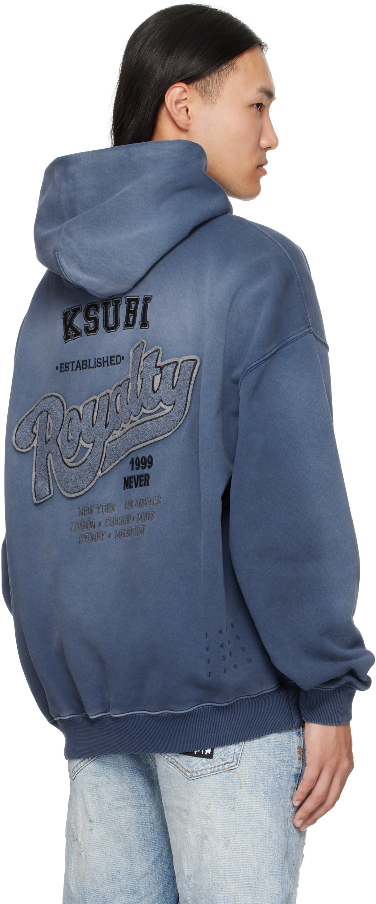 Ksubi Blue Ace Ekcess Hoodie