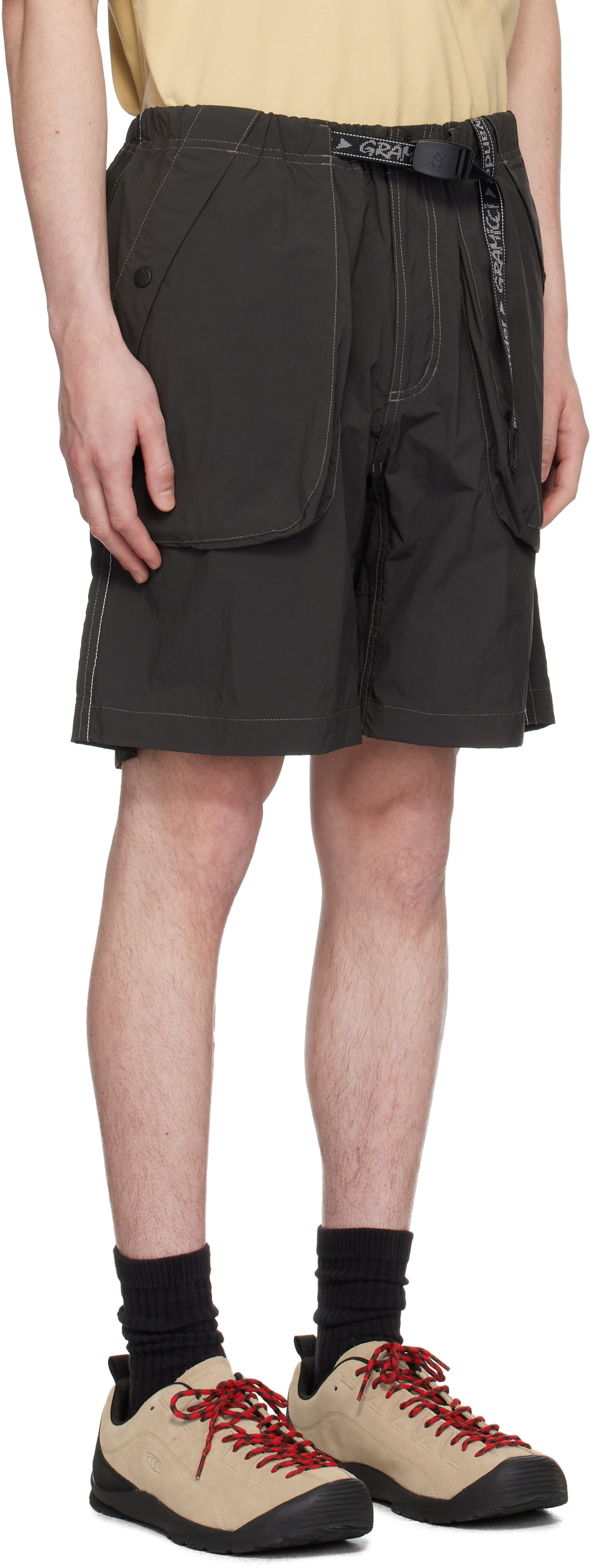 and wander Gray Gramicci Edition Brushed Nylon Shorts