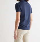 LORO PIANA - Cotton Polo Shirt - Blue
