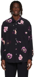 Magliano Black Poppies Twisted Shirt