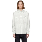 Fumito Ganryu Off-White Denim Six Pockets Rebuilt Shirt