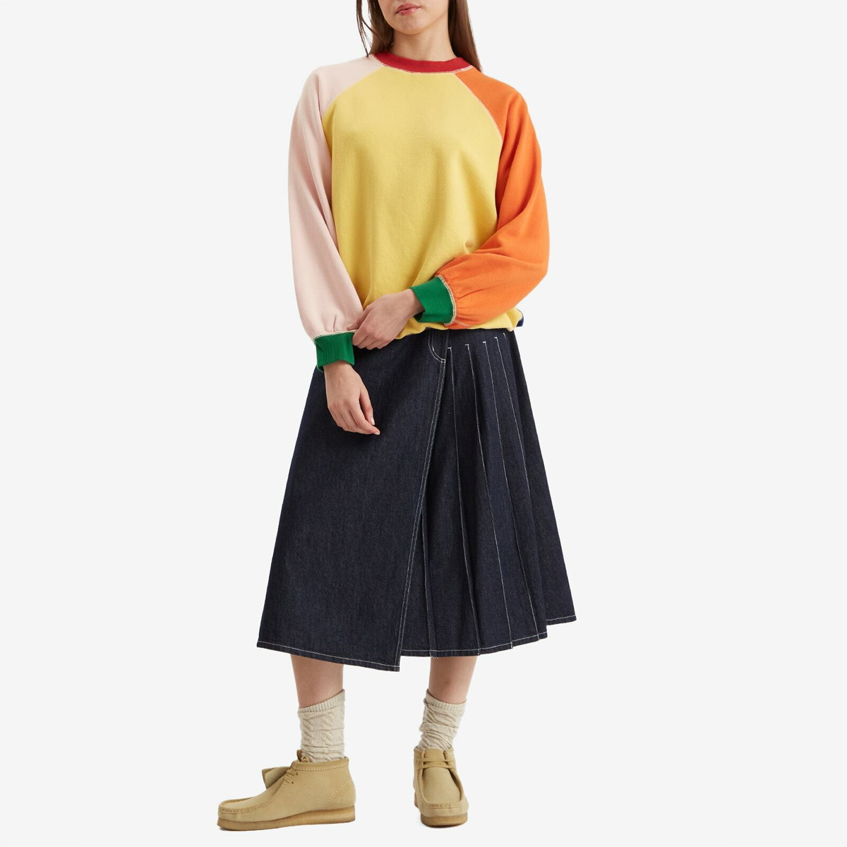 Beams Boy Women's Terry Sweatshirt in Multi 