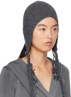 HYEIN SEO Gray Tassel Charm Beanie