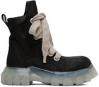 Rick Owens Black Jumbo Laced Bozo Tractor Boots