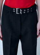 GANNI Bonded Crepe Belted Pants