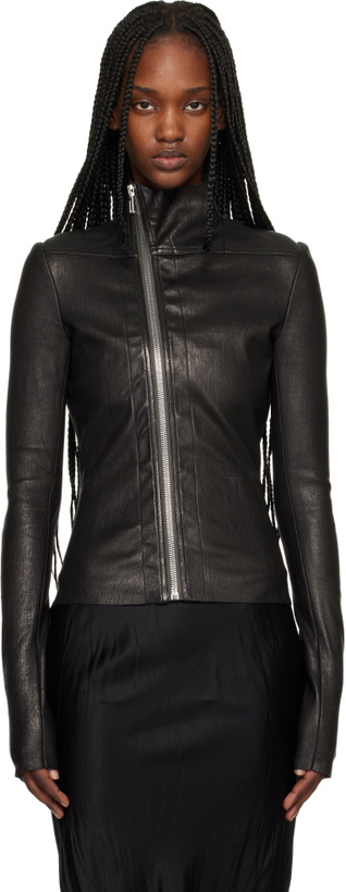 Photo: Rick Owens Black Temple Gary Leather Jacket