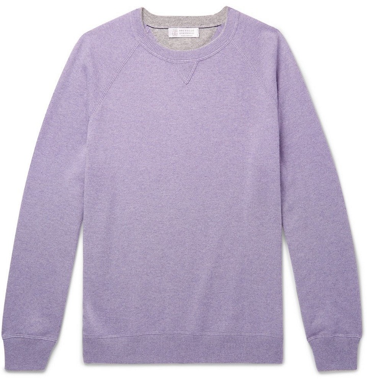 Photo: Brunello Cucinelli - Cashmere Sweater - Men - Lilac