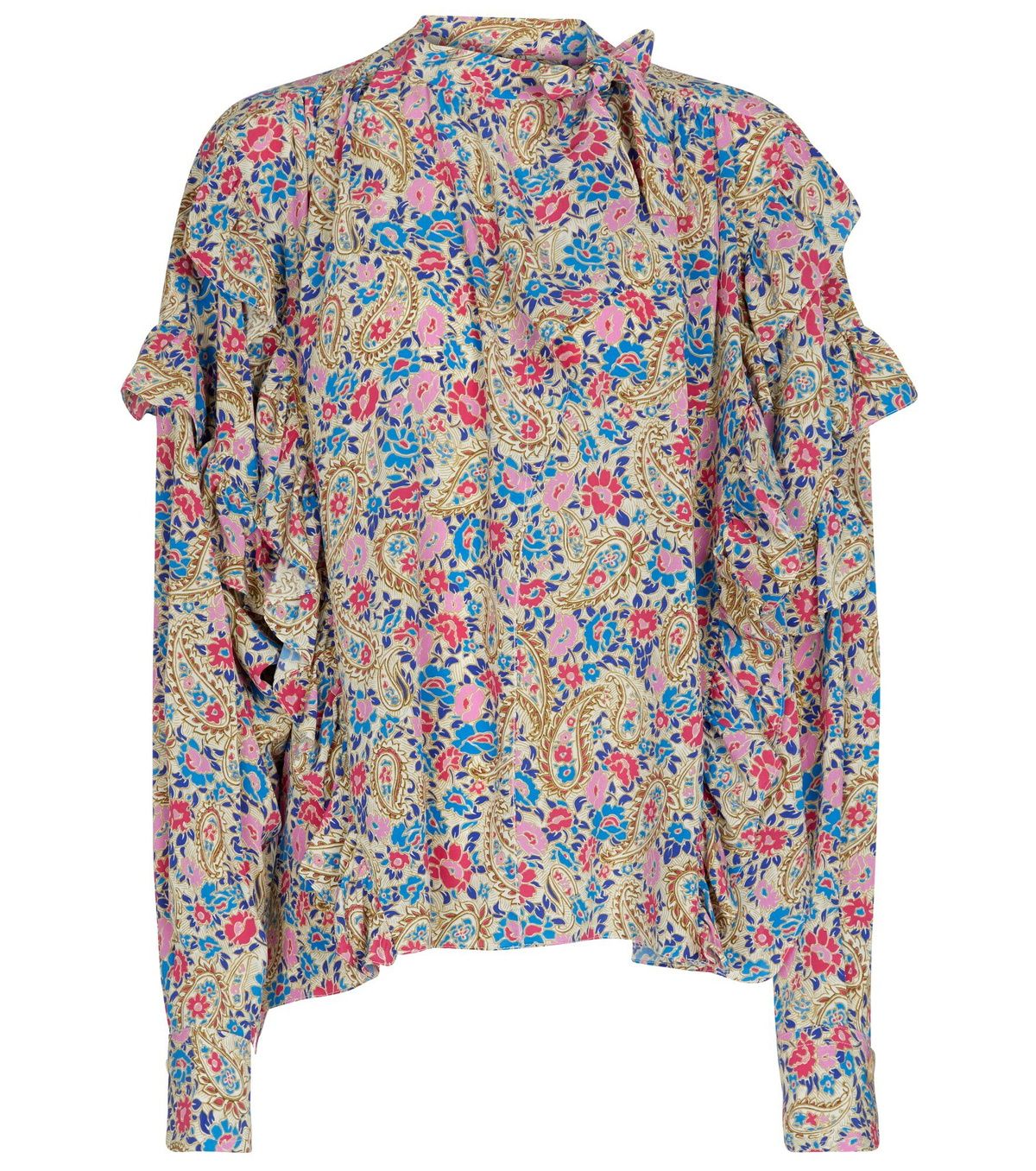 Isabel Marant - Libelzia Floral Stretch-silk Blouse Isabel Marant