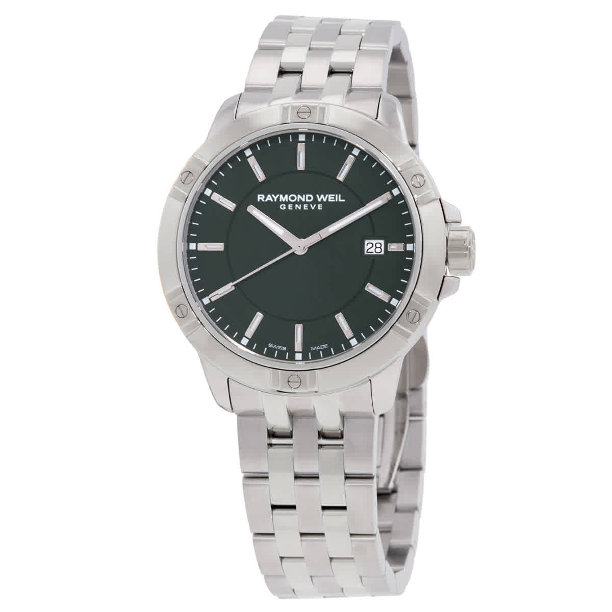 Raymond Weil Raymon Weil Tango Quartz Green Dial Mens Watch 8160-ST-52041