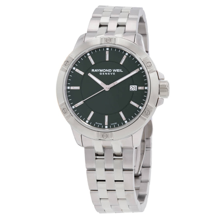 Photo: Raymond Weil Raymon Weil Tango Quartz Green Dial Mens Watch 8160-ST-52041