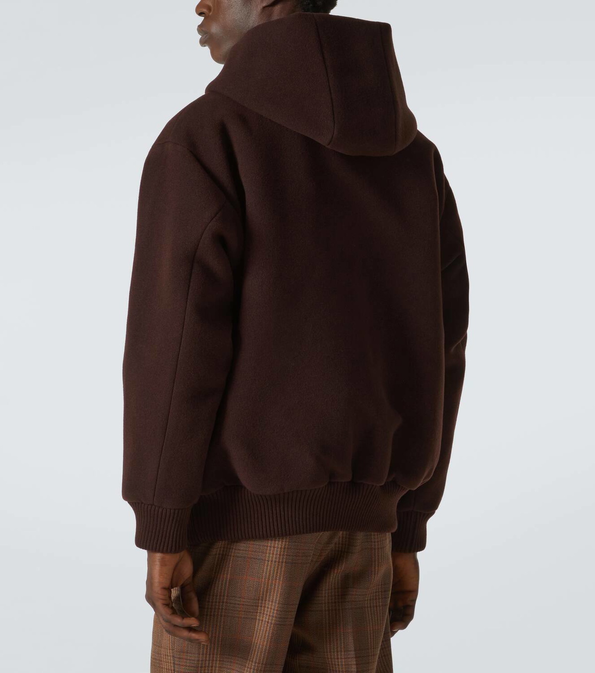 Auralee Oversized wool pile hoodie Auralee