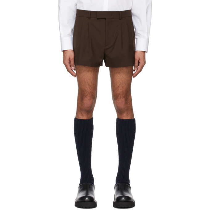 Photo: Valentino Brown Wool Shorts