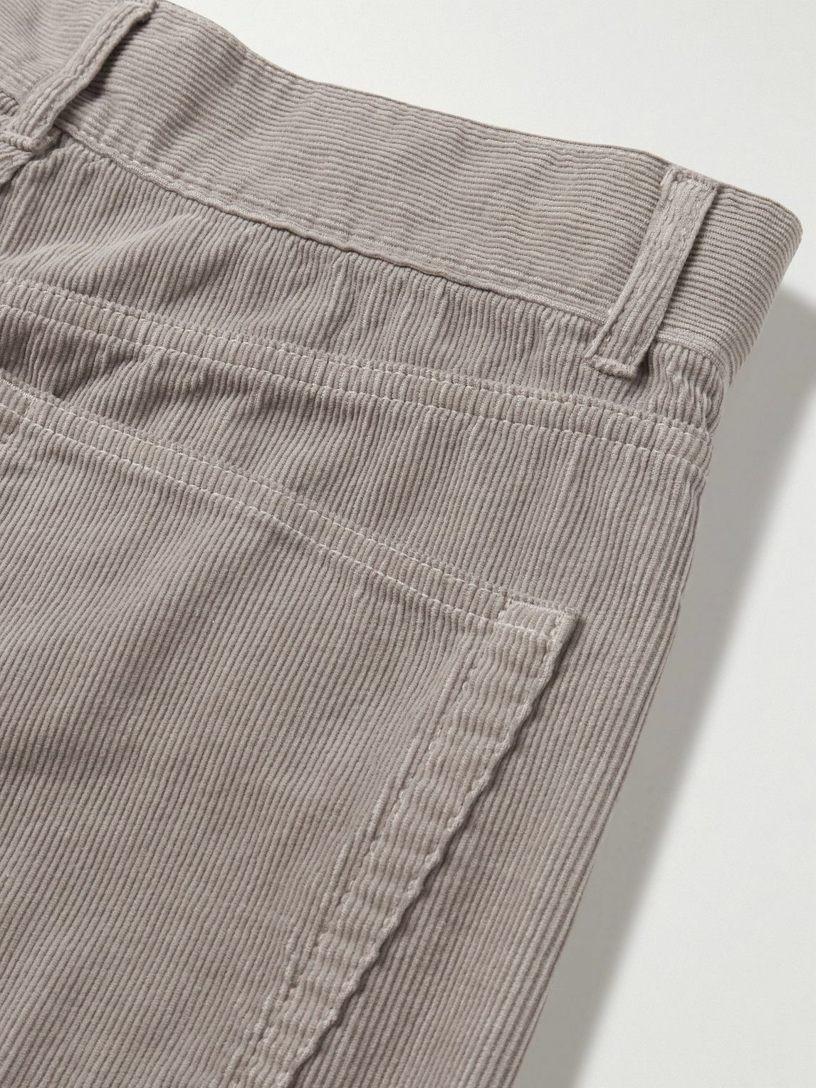 The Row - Rossen Straight-Leg Cotton-Corduroy Trousers - Brown
