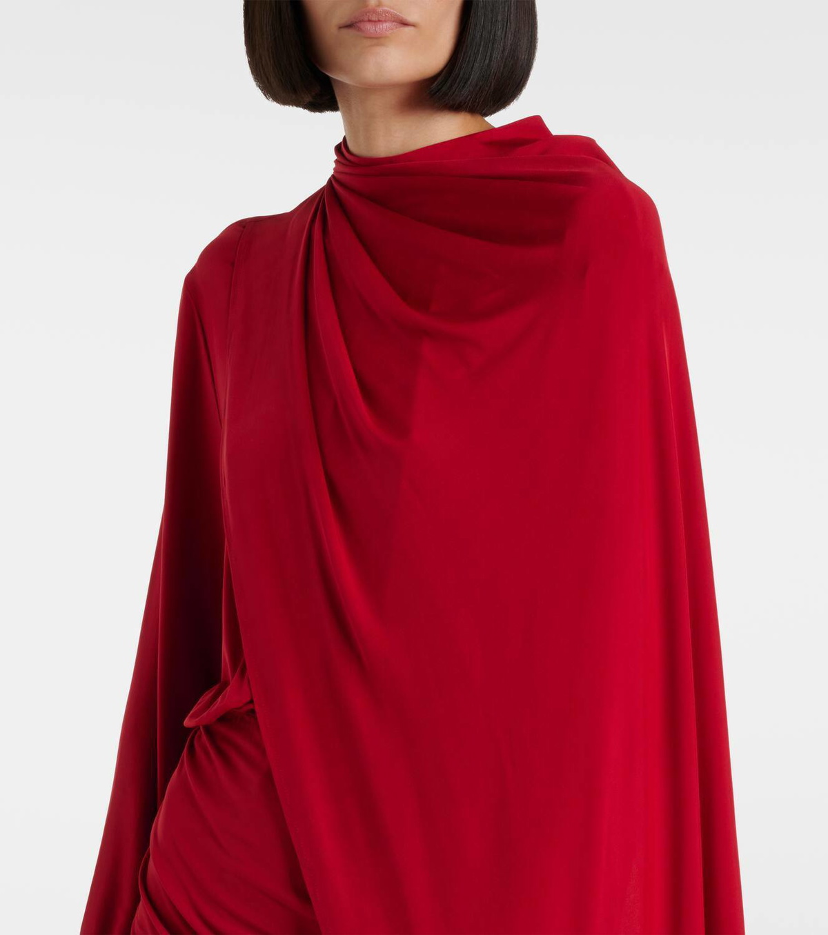 Magda Butrym Caped cupro-blend minidress