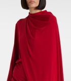 Magda Butrym Caped cupro-blend minidress