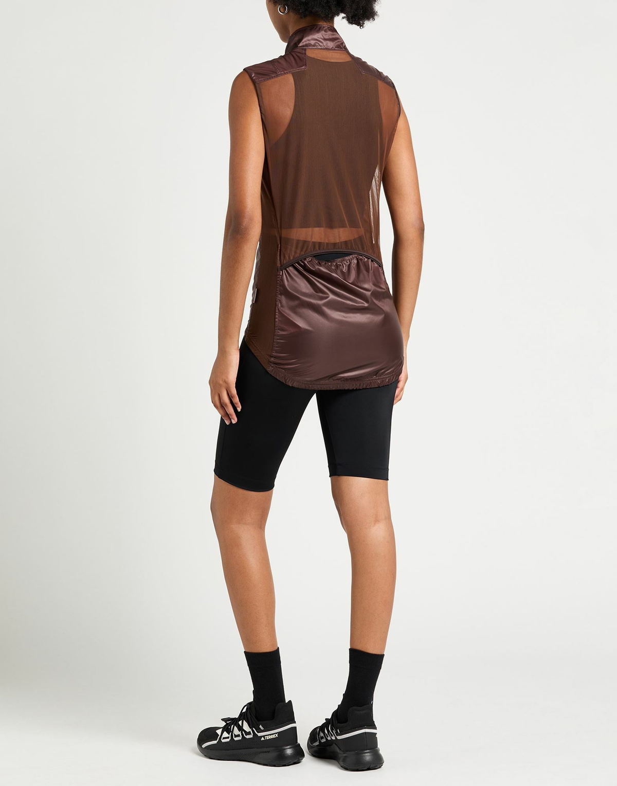 Café Du Cycliste Womens Vest Chocolate in Brown