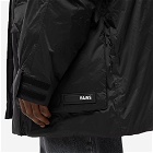 Rains Men's Alpine Nylon Parka Jacket in Black