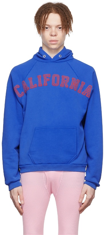 Photo: ERL Blue Cotton Hoodie
