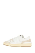 Lanvin Two-tone Leather And Fabric Clay Sneakers