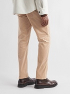 Agnona - Straight-Leg Stretch-Cotton Corduroy Trousers - Neutrals