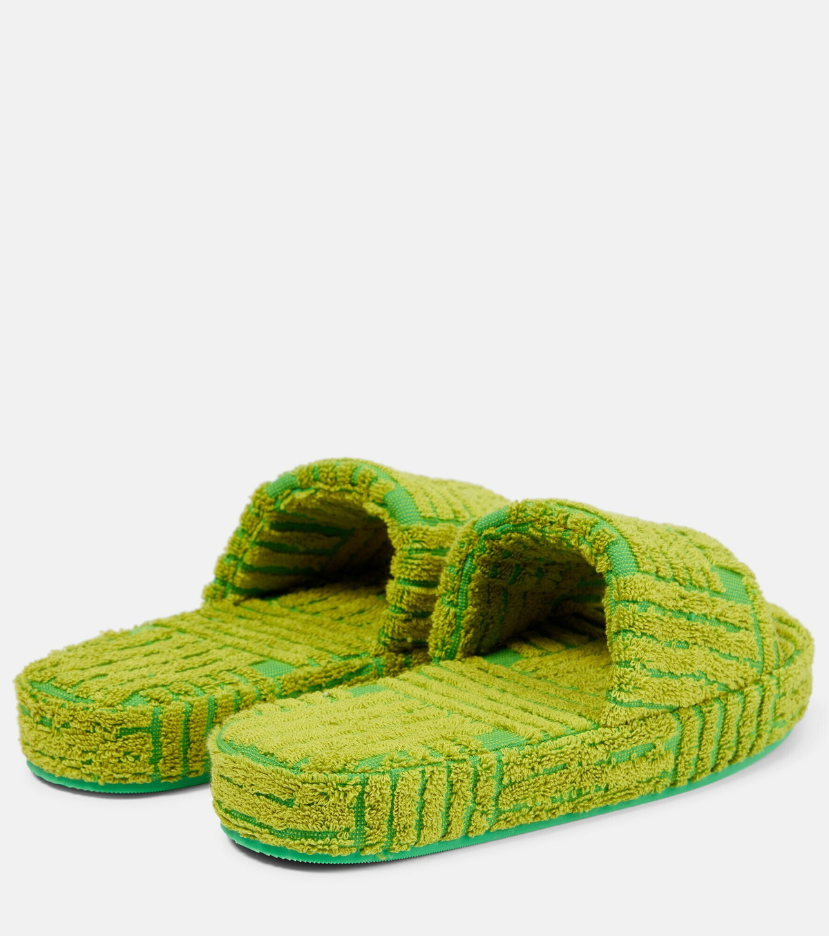 サンダル・ミュール Bottega Veneta Resort Sponge Green Bottega Veneta - Resort Sponge slides Bottega Veneta