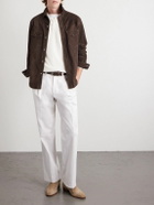 J. Mueser - Suede Western Overshirt - Brown