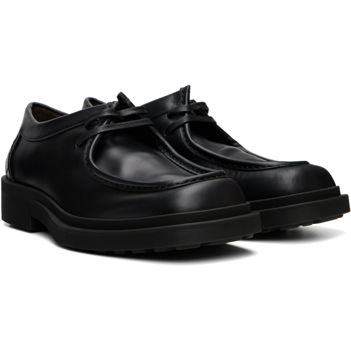 Bottega Veneta Black Ben Derbys