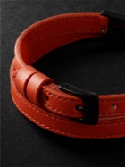 Messika - My Move DLC-Coated, Diamond and Leather Bracelet - Orange