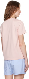 MSGM Pink Impact Mini Logo T-Shirt